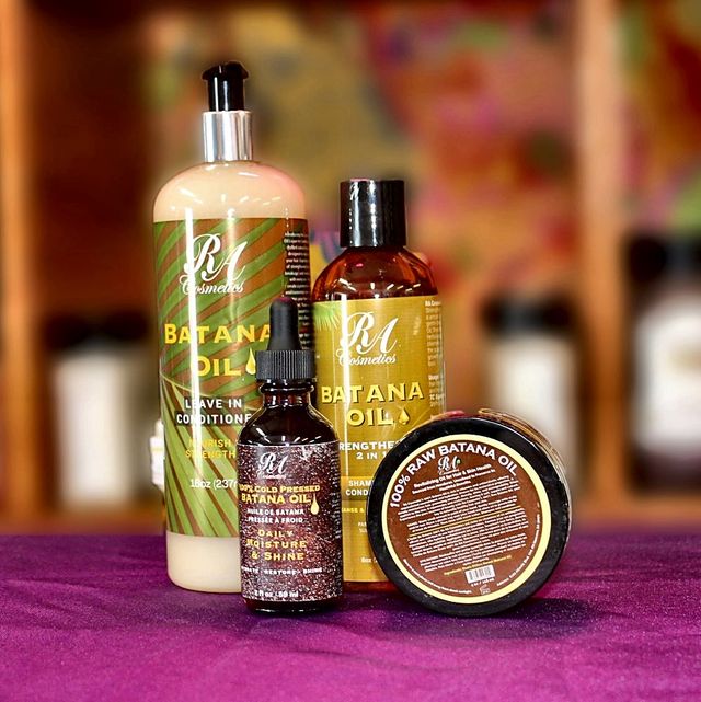 Batana oil hair care: leave-in, 2-in-1 shampoo, cold-pressed oil and raw batana oil